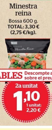 La Sirena Menestra de verduras oferta
