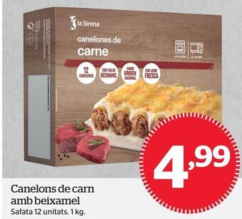 La Sirena Canelones de carne oferta