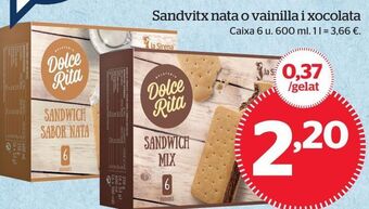 La Sirena Helado sandwich oferta