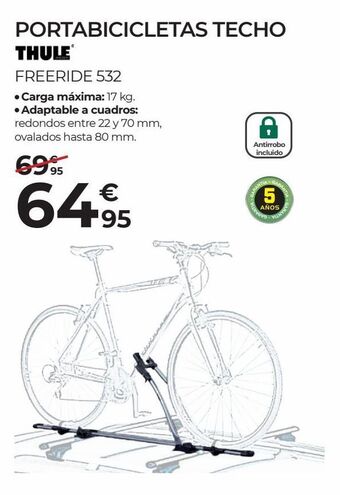 Feu Vert Portabicicletas thule oferta