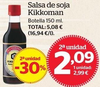 Salsa de soja kikkoman