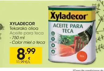 Eroski Aceite para teca xyladecor oferta