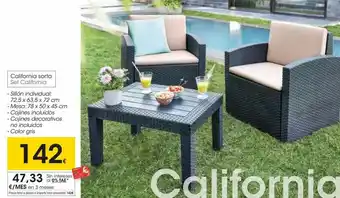 Eroski Sillón individual + mesa oferta