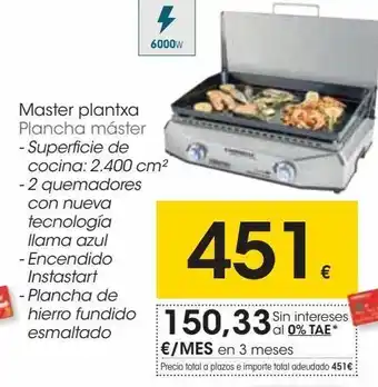 Plancha de asar eléctrica