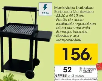 Eroski Barbacoa con ruedas oferta