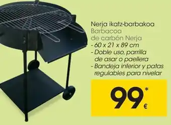 Eroski Barbacoa de carbón oferta