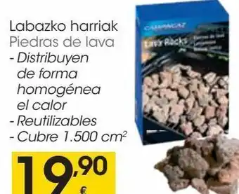 Eroski Piedras de lava campingaz oferta
