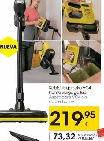 Eroski Aspirador vc4 sin cable home kärcher oferta