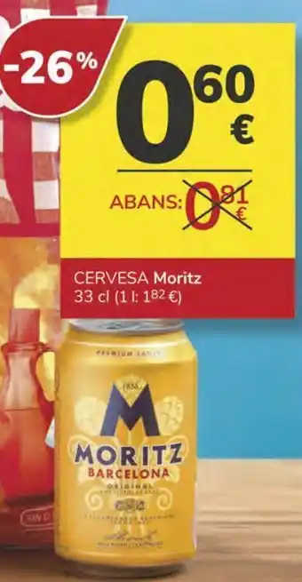 Consum Cervesa moritz oferta