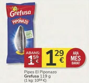 Consum Pipes el piponazo grefusa oferta
