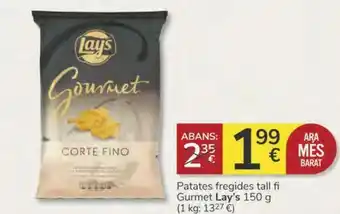 Consum Patates fregides tall fi gurmet lay's oferta