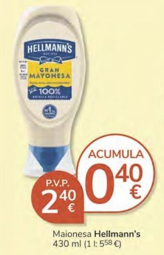 Consum Maionesa hellmann's oferta