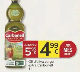 Consum Oli d'oliva verge extra carbonell oferta