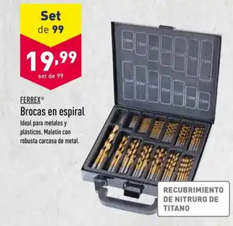 ALDI Ferrex Brocas en espiral oferta