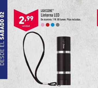 ALDI Lightzone Linterna LED oferta