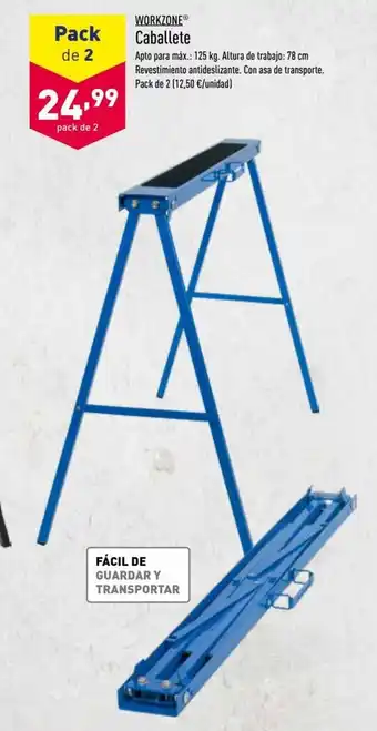 ALDI Workzone Caballete oferta