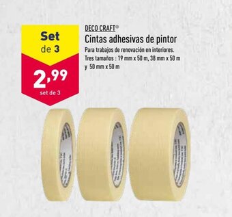 ALDI Deco Craft Cintas adhesivas de pintor oferta