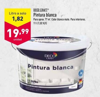 ALDI Deco Craft Pintura blanca oferta