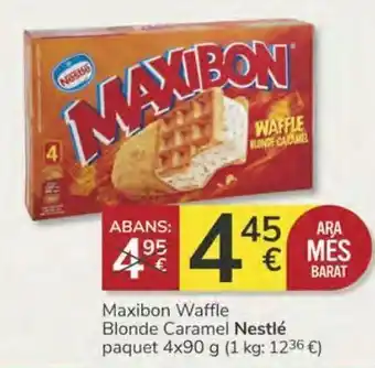 Consum Maxibon waffle blonde caramel nestlé oferta
