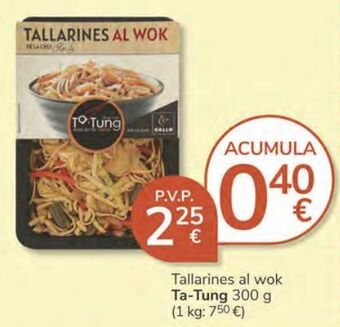 Consum Tallarines al wok ta-tung oferta