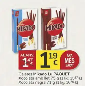 Consum Galetes mikado lu oferta