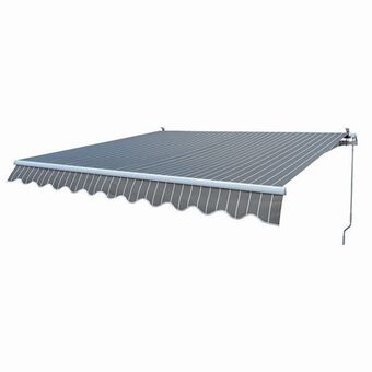 Brico Depôt Toldo manual gris y blanco 2,92 x 2,5 m oferta