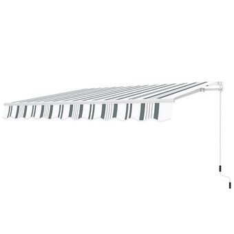 Brico Depôt Toldo manual 3,95 x 3 m gris y blanco oferta