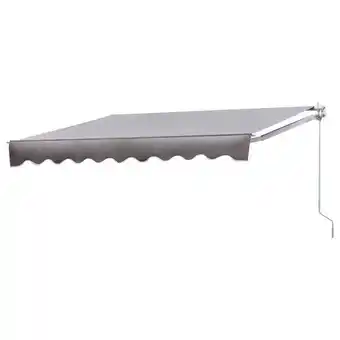 Brico Depôt Toldo manual 2,5 x 2 m gris y blanco oferta