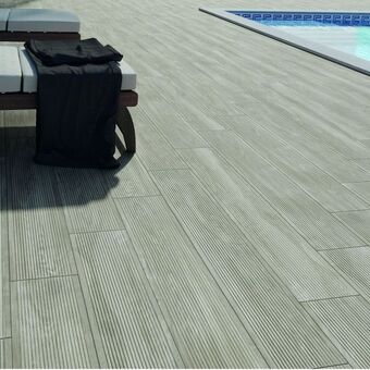 Brico Depôt Pavimento porcelánico adobery taupe 23 x 120 cm oferta