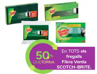 Carrefour Scotch Brite En Tots els fregalls Fibra Verda oferta