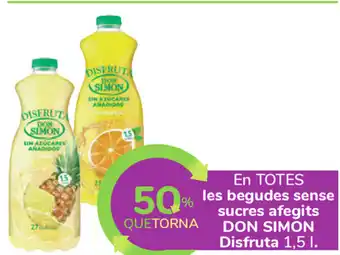 Carrefour Don Simon Disfruta les begudes sense sucres afegits 1,5L oferta