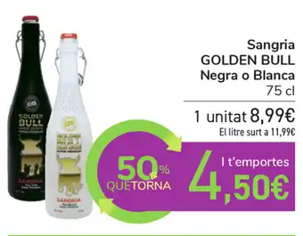 Carrefour Golden Bull Sangria Negra o Blanca 75cl oferta
