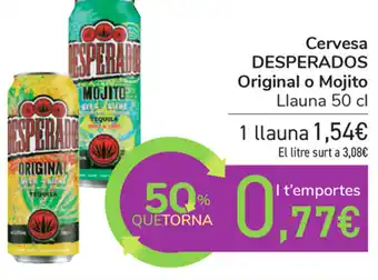 Carrefour Desperados Cervesa Original o Mojito 50cl oferta