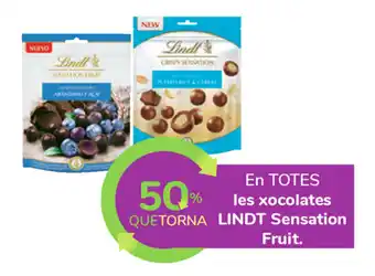 Carrefour Lindt les xocolates Sensation Fruit oferta