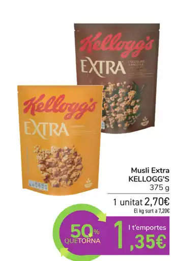 Carrefour Kellogg's Musli Extra 375g oferta