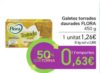 Carrefour Flora Galetes torrades daurades 450g oferta