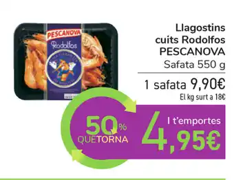 Carrefour Pescanova Llagostins cuits Rodolfos Safata 550g oferta