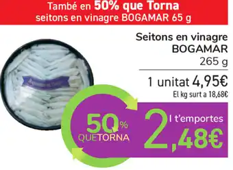 Carrefour Bogamar Seitons en vinagre 265g oferta