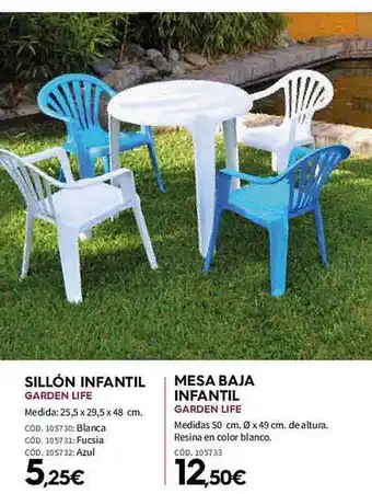 ferrOkey Sillón Infantil Garden Life Mesa Baja Infantil Garden Life oferta