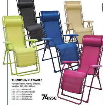 ferrOkey Tumbona Plegable oferta