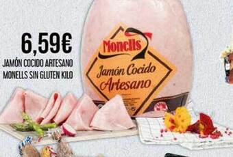 Claudio Jamón Cocido Artesano Monells Sin Gluten oferta