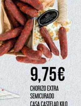 Claudio Chorizo Extra Semicurado Casa Castelao oferta