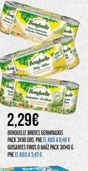 Claudio Bonduelle Brotes Germinados Guisantes Finos O Maíz oferta