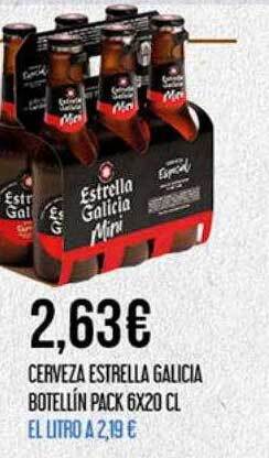 Claudio Cerveza Estrella Galicia Botellín Pack oferta