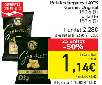 Carrefour Lay's Patates fregides Gurmet Original 150g oferta