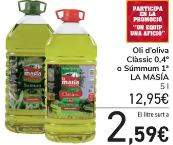 Carrefour La Masia Oli d'oliva Clàssic 0,4 o Summum 5L oferta