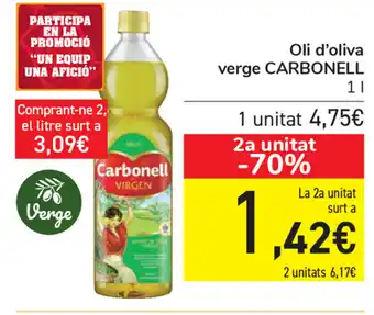 Carrefour Carbonell Oli d'oliva verge 1l oferta