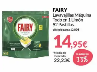 PrimaPrix Fairy Lavavajillas Másquina Todo en 1 Limón 92 Pastillas oferta