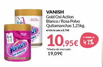 PrimaPrix Vanish Gold Oxi Action Blanco/ Rosa Polvo Quitamanchas 1,25kg oferta