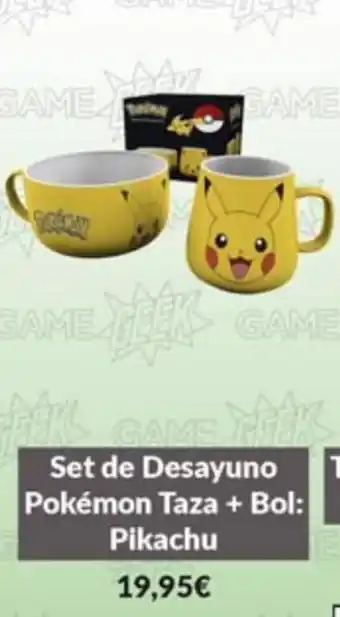 Game Set de Desayuno Pokémon Taza + Bol: Pikachu oferta